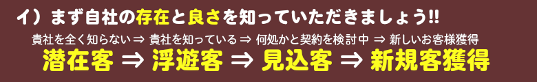 自社の魅力の良さを知ってもらいましょう！