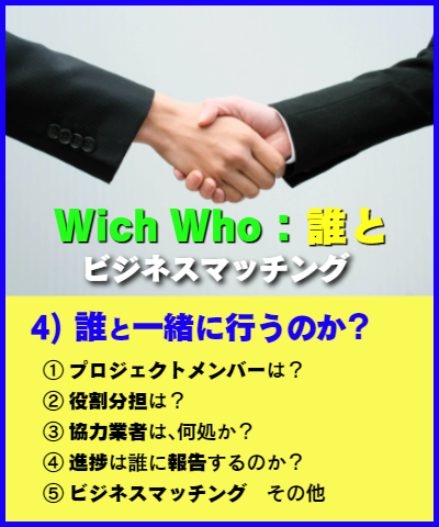 Wichi Who:誰と行うのか?ビジネスマッチング