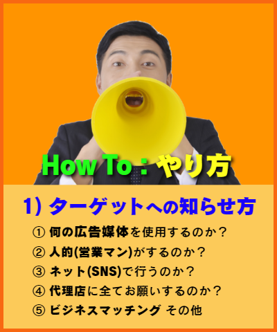 How to:ターゲットへの知らせ方方